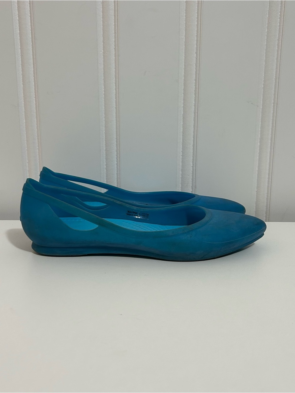 Crocs Rio jelly point blue flats